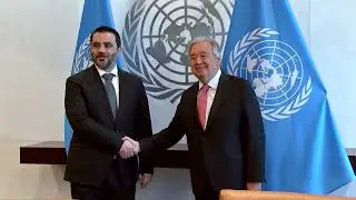 The Secretary General with Minister for Foreign Affairs and Expatriates, Syrian Arab Republic