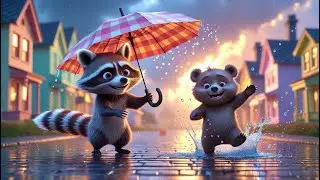 my umbrella #RainyDayFun #PixarStyle #3DAnimation #WhimsicalAdventure #KidsSongs #PlayfulVibes