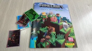 MINECRAFT WONDERFUL WORLD STICKER ALBUM PANINI ALBUM.