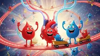 Circulatory System Song for Kids | Fun Learning Anatomy Animation | Animated Nursery Rhyme