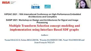 Vaader Seminar: Multiple Transform Selection Modeling using Interface-Based SDF graphs - N. Haggui