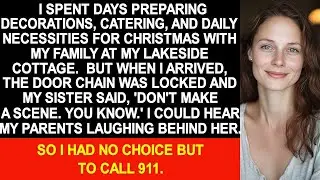 I spent days preparing for Xmas with my family, but when I arrived, the door chain was locked