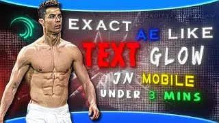 Exactly same Text Glow Like After Effects in Alight Motion! | AE Style Under 2 mins🤯(+free preset)