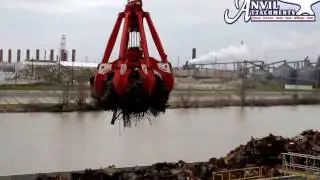 15 Cubic Yard 4 Rope 8 Tine Scrap Grapple