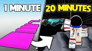 Making a Roblox Obby in 1 MINUTE vs 5 MINUTES vs 20 MINUTES&hellip; (ft. @clonemace )