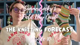 Episode 10: Casting On the Field Day Cardigan + Summer Sock WIPs!  #knittingpodcast