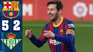 BARCELONA 5-2 BETIS RESUMEN COMPLETO