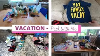 VACATION PACK WITH ME | What I pack for 2 kids and myself | Clothes, toiletries, activities, swim