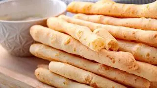 PALITINHOS DE QUEIJO CROCANTES | APENAS 3 INGREDIENTES | SEM GLÚTEN E SEM OVO