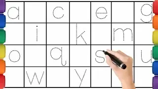 ABC Tracing for Kids ✍️ | Lowercase a-z Dotted Letters | RAINYWORLD