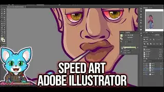 SPEED ART ADOBE ILLUSTRATOR CARTOON #CRFAUZI08