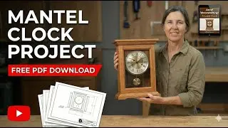Free Woodworking Plan | Timeless Mantel Clock (Get This Plan + 40 FREE Woodworking Plans!)