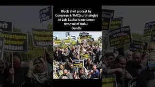 Congress black shirt protest 🙀🔥#rahulgandhi #congress#protest #bjp#bjpnews #rahulgandhiviralvideo