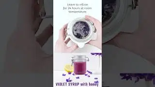 Violet syrup I Violet syrup with honey #shorts