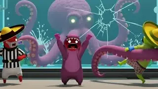 El señor pulpini nos hace cagada 🙈 en Gang Beasts !!con Cristian Rulas y yo!! 🤣🤣 