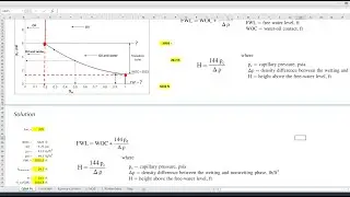 Capillary Pressure Application, Part-4: Height above FWL