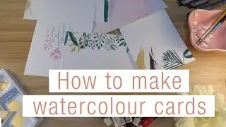 Super easy DIY watercolour cards | #FRESHSKETCHES