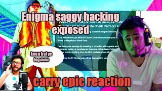 carryminati and scout reaction on hackers // Enigma saggy live hacking // enigma saggy exposed