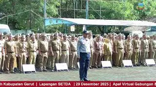 Apel Virtual Gabungan Di Lingkungan Pemerintah Kabupaten Garut 29 Desember 2025