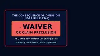 US law: Joinder of Claims and Parties: Compulsory Counterclaims and Cross-Claims