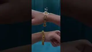 very beautiful and lightweight gold antique nakash bangle design start from only 34 grams