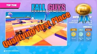 56) Fall Guys TIP TOE - Qualifying In First Place (GOLDEN CHICKEN Costume)