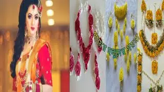 Flower Jewellery For Gaye Holud Design  || Stylish gaye holud jewellery idea |