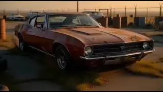 Tesla Muscle Car 1970 Dark Red Restoration ASMR – Tesla Muscle Car 1970 Dark Red Restoration ASMR