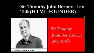 Sir Timothy john berners lee talking-Html founder(Software Engineer)