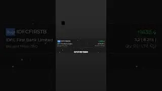 IDFC First Bank Early Morning Trade  #shorts #trading #optiontrading #stock