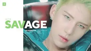 A.C.E - SAVAGE Line Distribution (Color Coded) | 에이스 - 삐딱선