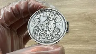 Cambodian Wildlife Leopard 1oz Antiqued Silver Coin &ndash; Review & Investment Insights!