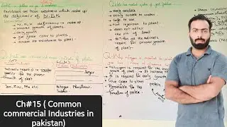 Part-1. Important Short Questions in  Common industries in pakistan | ch#15 | 12th class chemistry