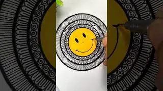 Mandala art for beginners 🎨 #shorts #mandala #art #drawing #smile