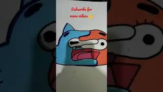 Gamball fusion effect drawing 🔥🔥#shorts drawing with posca markers