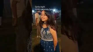 Garba night at SGRR University Dehradun 🎓 #trending #sgrr #dandiya #navratri
