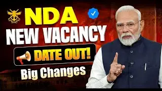 UPSC NDA 1/2026 Notification out |Form Apply , Age Limit , Eligibility & Exam Date | NDA NEW VACANCY