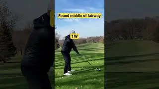 Rip it smoked it. Into the wind right to left. Uphill fairway