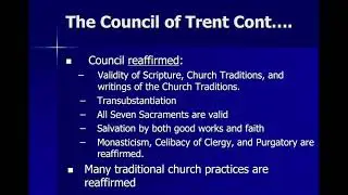 Chapter 3: The Catholic Counter Reformation