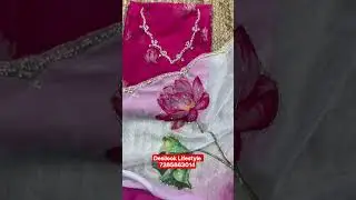 Most Elegant Two-Tone Tebi Silk Saree 🌸 Real Moti Handwork Designer Saree 2026