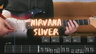Sliver Nirvana Cover / Guitar Tab / Lesson / Tutorial