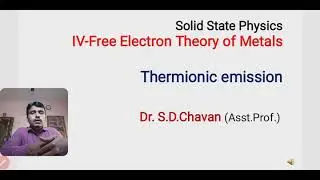 Thermionic emissions