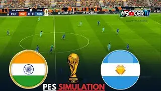 India vs Argentina | FIFA World Cup 2026 Final Simulation | PES 2021 Gameplay