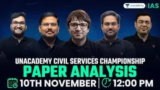 Scholarship Test:  Unacademy's Civil Services Championship Paper Analysis 2024 | Answer Key | IAS
