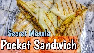 The Best Pocket Sandwich Recipe. #sandwich #pocketsandwich #breakfastrecipe