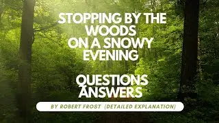 Stopping by the Woods Question Answers 👆#ugsemester #chhattisgarhuniversities #aecenglish