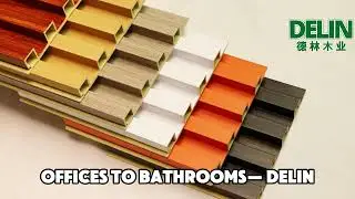 Waterproof PVC Wall Cladding Factory Tour | DELIN PVC Panel Production & Applications
