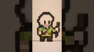 Chibi Adventurer Pixel Art In Minecraft