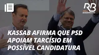 Kassab afirma que governadores do PSD apoiam Tarc&iacute;sio se ele for candidato a presidente