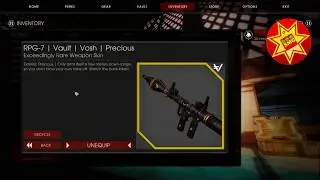 Killing Floor 2 Gold Vosh Dosh Precious RPG-7 Skin